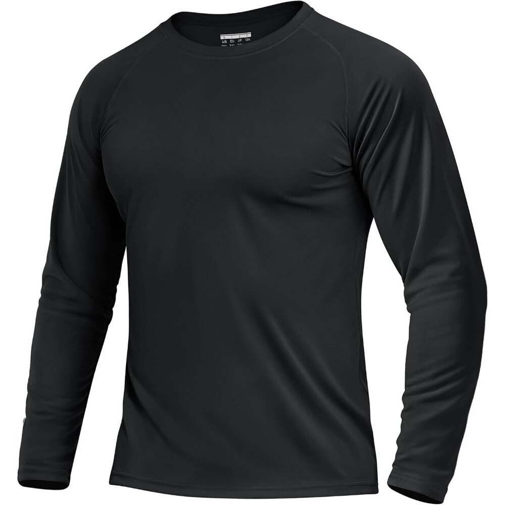 Men's UPF 50+ Sun Protection UV SPF Shirts Long Sleeve Lightweight Quick Dry Swi
